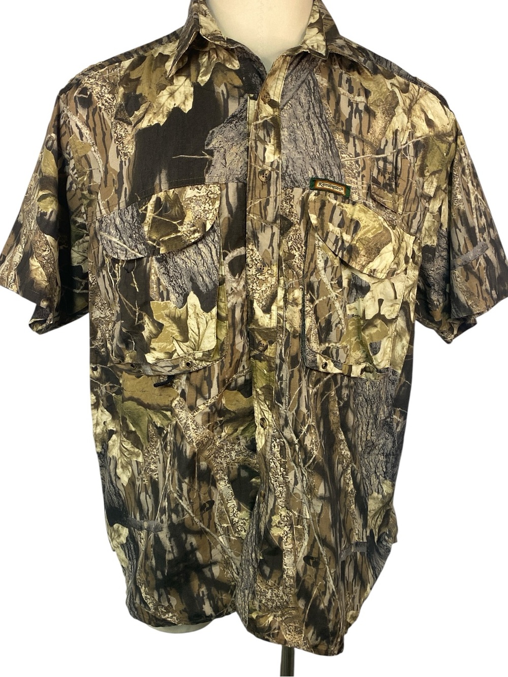 Remington Camo Short Sleeve Button-Up Shirt - Men's XL
